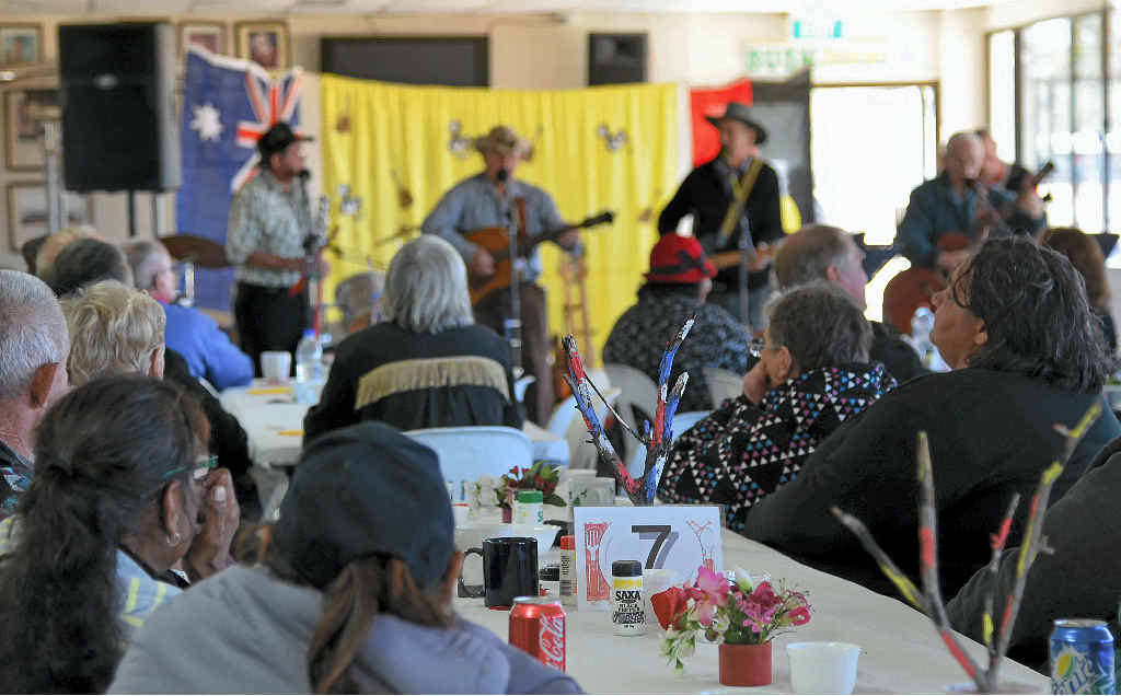 BRIDGING THE GAP: More than 120 people gathered for the combined music afternoon.